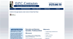 Desktop Screenshot of dpccontractors.co.uk